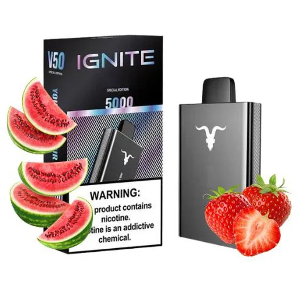 IGNITE V50 5000 PUFFS  STRAWBERRY WATERMELON