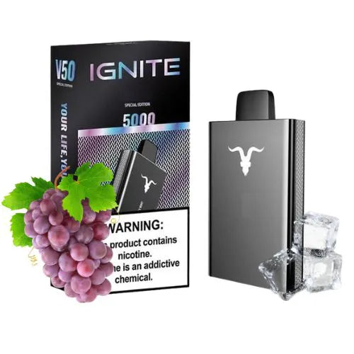 IGNITE V50 5000 PUFFS GRAPE ICE