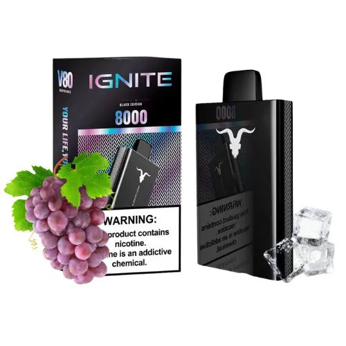 IGNITE V80 8000 PUFFS GRAPE ICE